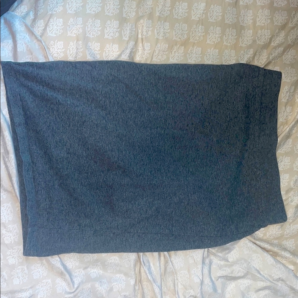 Gray Pencil Skirt